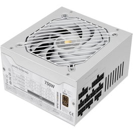 Mars Gaming MPB750SIM Fuente de Alimentación 750W 80 Plus Bronze Modular Blanca Ventilador 140mm Silencioso AI2-RPM 7 Años Garantía